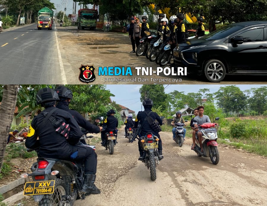 Jelang Pilkada Serentak 2024, Polres Pringsewu dan Sat Brimob Gelar Patroli Gabungan