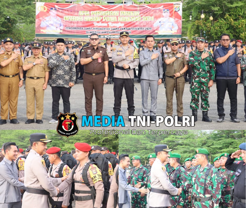 Kapolres Mesuji Pimpin Apel Patroli Gabungan Skala Besar Dalam Rangka Menjaga Terjadinya Pelanggaran Pilkada