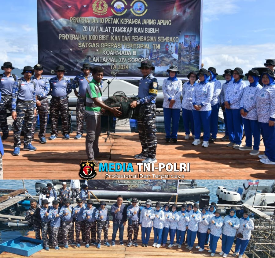 Peduli Kepada Masyarakat Pesisir, Lantamal XIV Kembali Laksanakan Satgas Opster TNI TA.