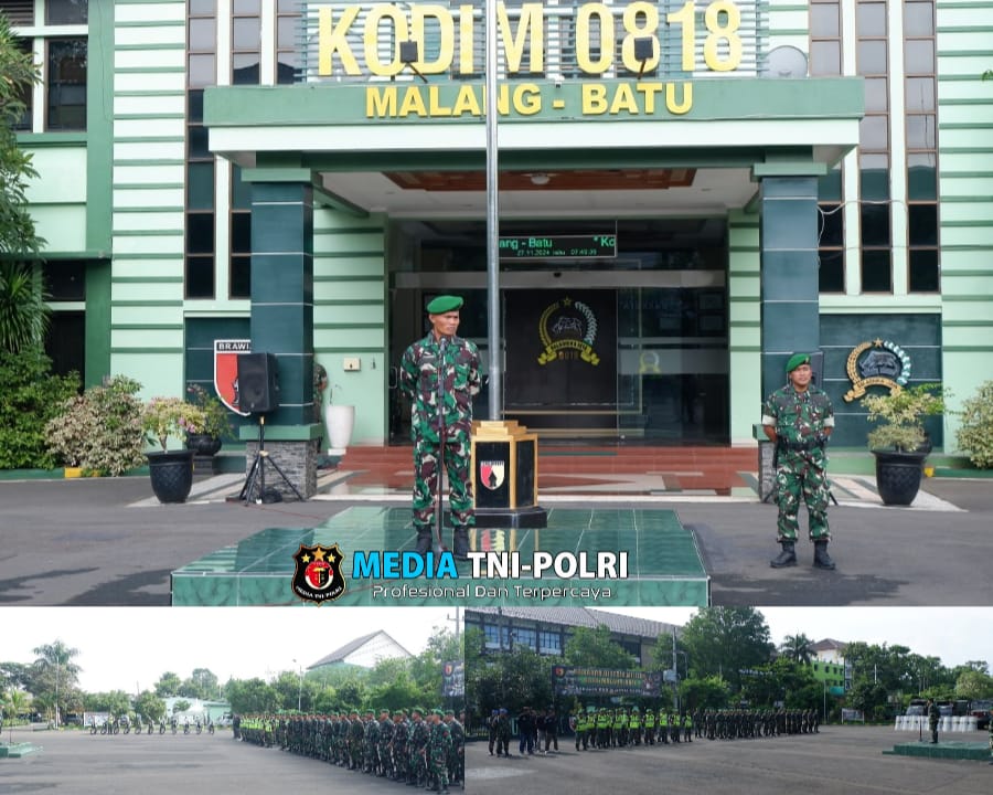 Kodim 0818/Malang-Batu Gelar Apel Pengamanan Pilkada 2024