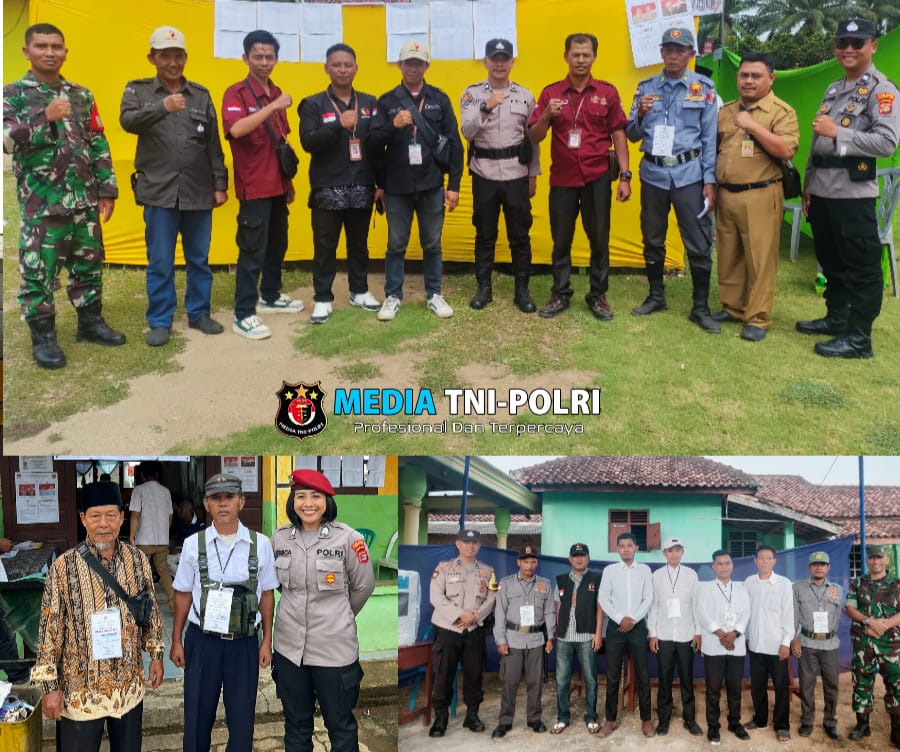 Personel Polres Lampung Utara All Out Amankan 1065 Tempat Pemungutan Suara (TPS) Pilkada Serta 2024