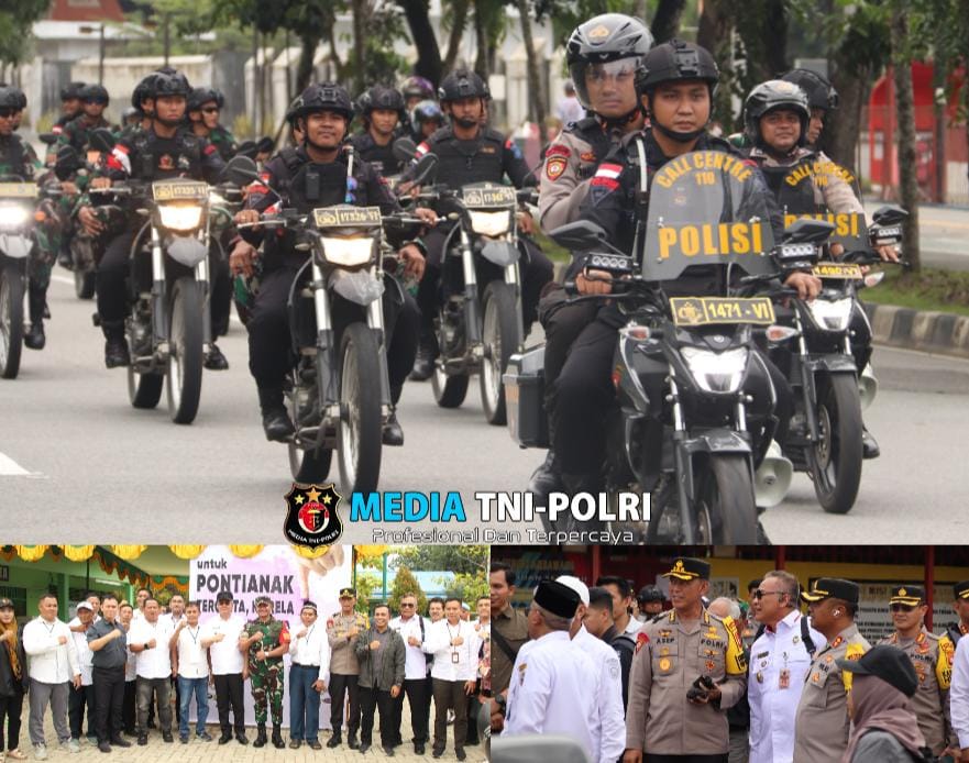 Patroli Gabungan Sekala Besar di Terjunkan Polda Kalbar Dalam Rangka Cipta Kondisi