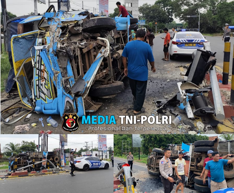 Terjadi Kecelakaan Lalu Lintas di Sukadana, Satlantas Polres Lamtim Respon Cepat