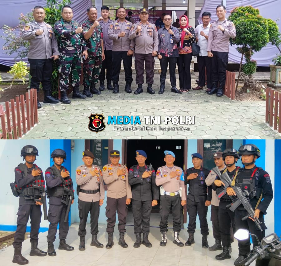 Polres Lampung Utara Amankan Rapat Pleno Rekapitulasi Hasil Perolehan Suara Pilkada 2024 Tingkat PPK