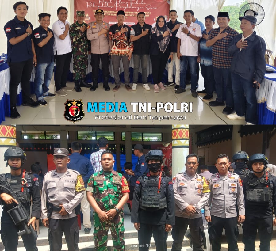 Polres Lampung Utara Amankan Rapat Pleno Rekapitulasi Hasil Perolehan Suara Pilkada 2024 Tingkat PPK
