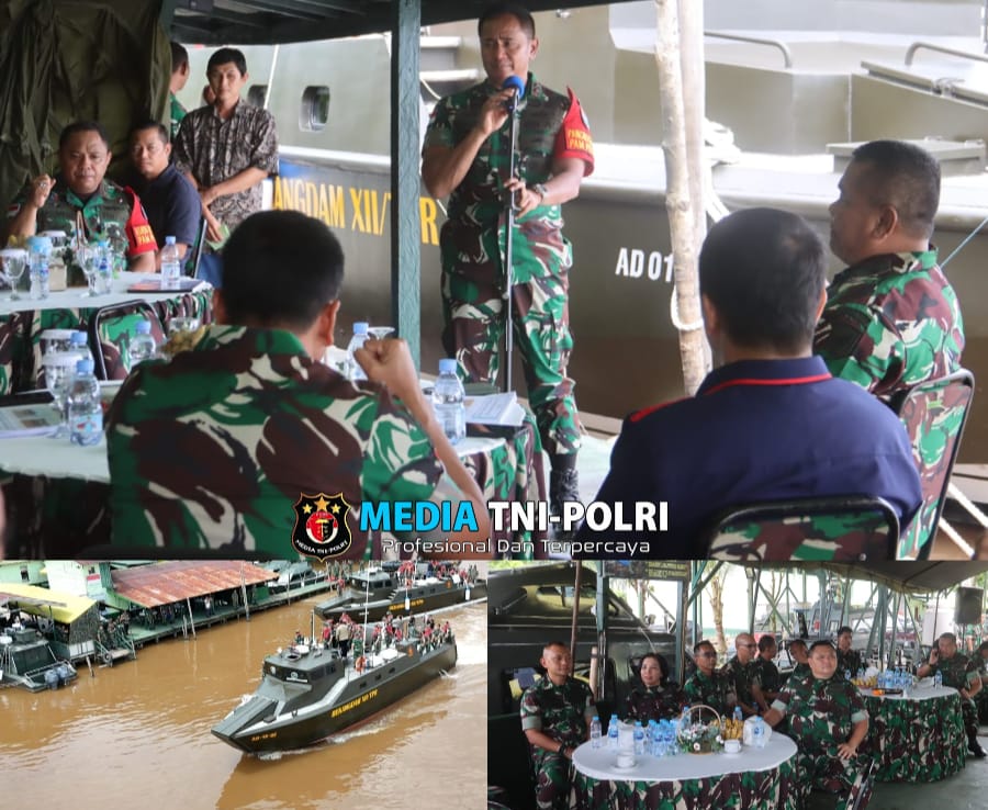 Pangdam XII/Tpr Laksanakan Sea Trial KMC Komando di Perairan Sungai Kapuas