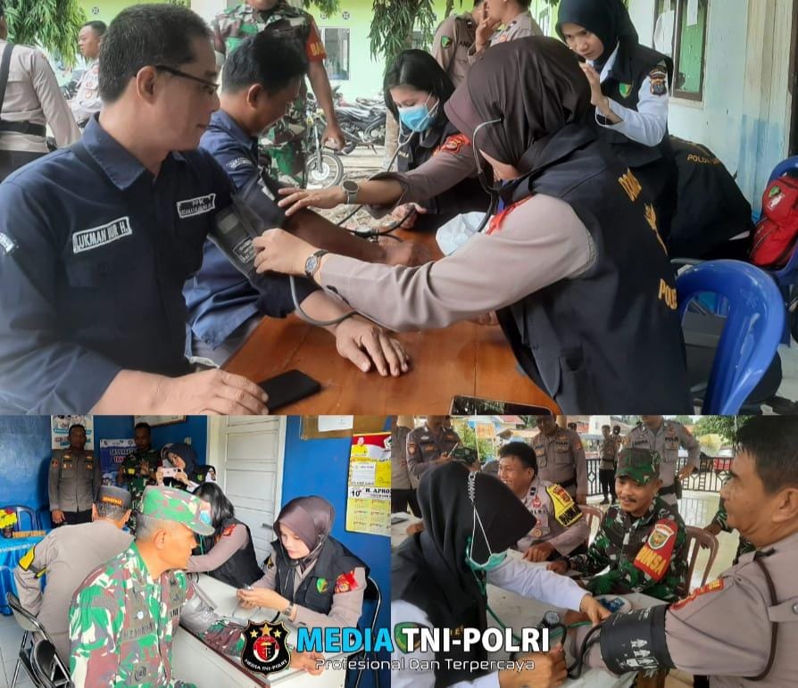 Polres Lampung Utara Lakukan Pemeriksaan Kesehatan Kepada Petugas Pam, PPS dan PPK