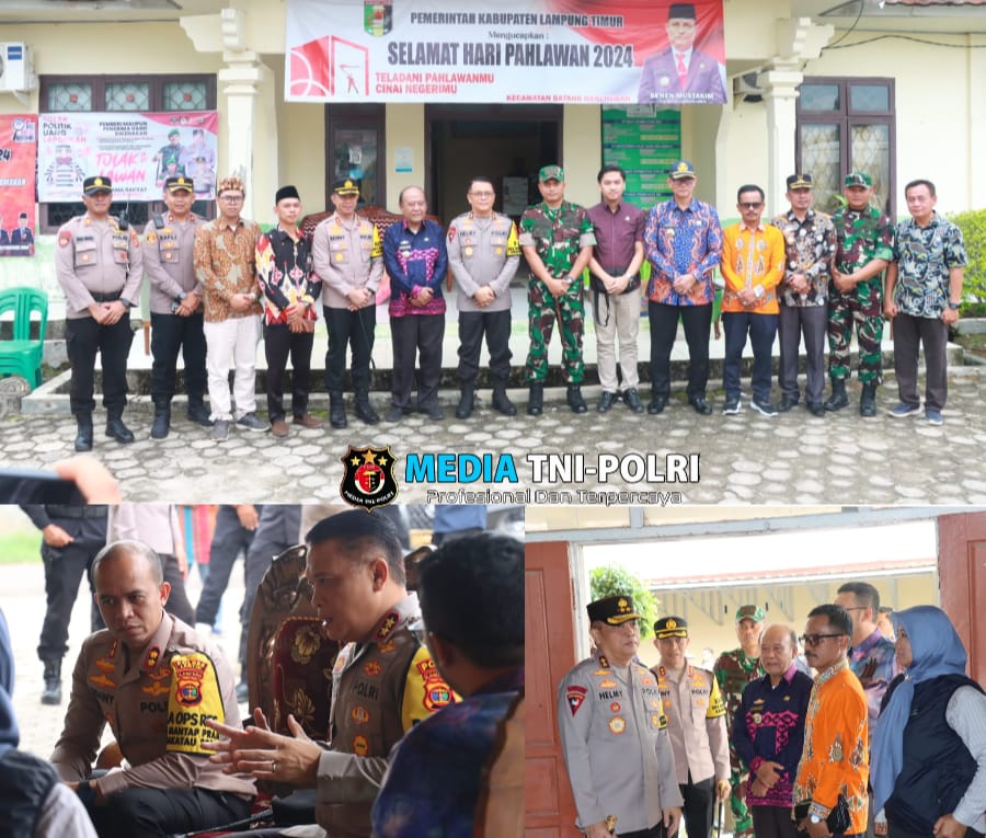 Kapolres Lampung Timur Dampingi Kapolda Lampung Tinjau PPK Pekalongan dan Batanghari Nuban