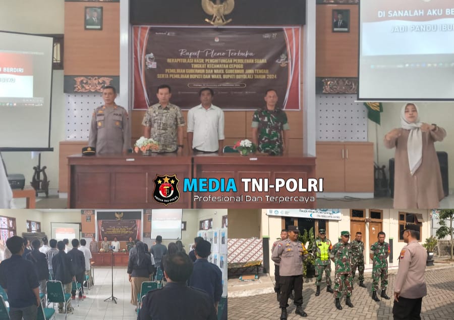 Forkopincam Cepogo Hadiri Rapat Pleno Rekapitulasi hasil Pilkada