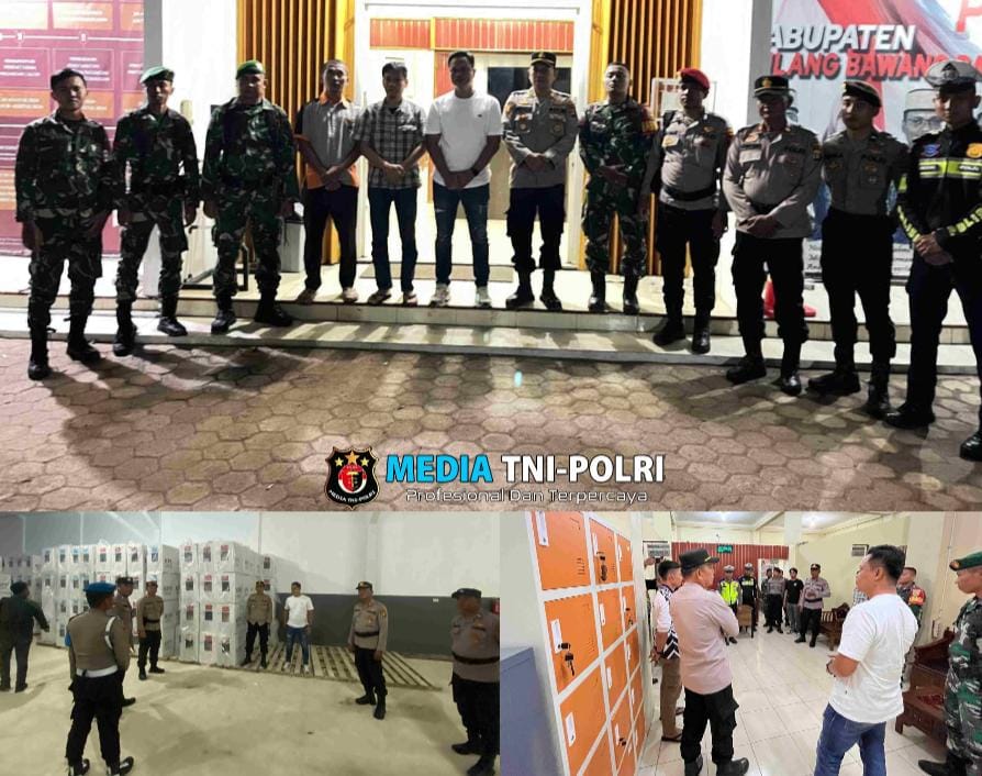 Polres Tulang Bawang Barat Laksanakan Patroli KYRD Pengecekan Kantor KPU dan Gudang Logistik KPU