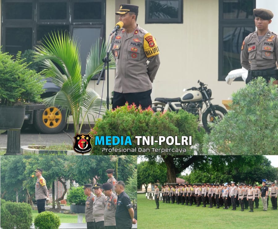 Jaga Kondusifitas Pasca Pilkada Serentak 2024, Polres Lampung Tengah Gelar Apel Siaga