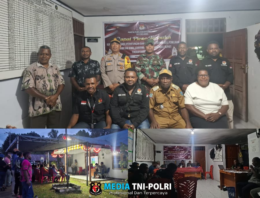Rapat Pleno Terbuka Rekapitulasi Suara Tingkat Distrik Aifat Kabupaten Maybrat