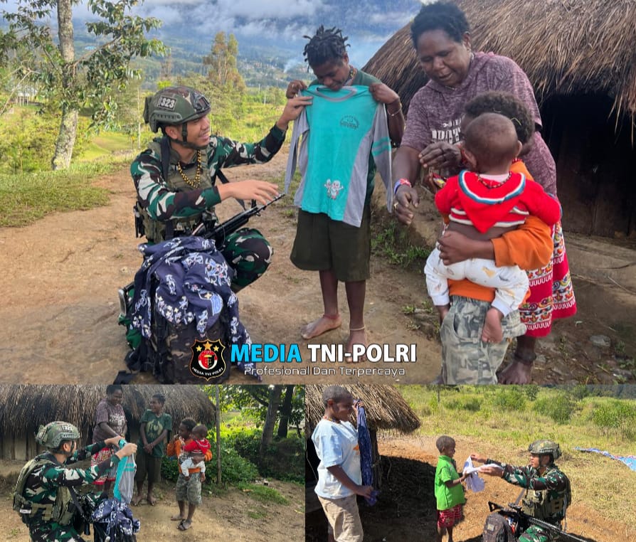 Misimaga Residents Showed Their Enthusiasm Receiving Habema’s Free Clothes