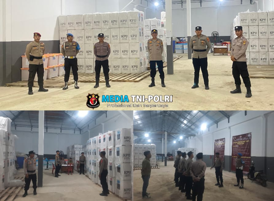 Polres Tulang Bawang Barat Perketat Pengamanan Gudang Logistik KPU Pilkada 2024