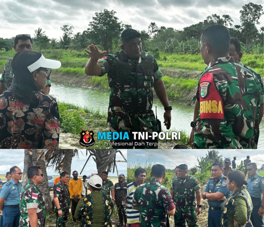 Dandim 1707/Merauke Tinjau Lahan Sawah 600 Ha di Kampung Urumb