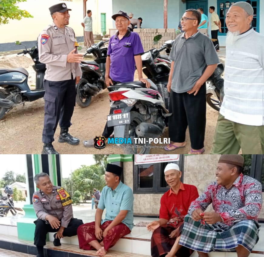 Memasuki Tahap Pleno Tingkat Kabupaten, Bhabinkamtibmas Polres Lampung Tengah Serukan Pilkada Damai