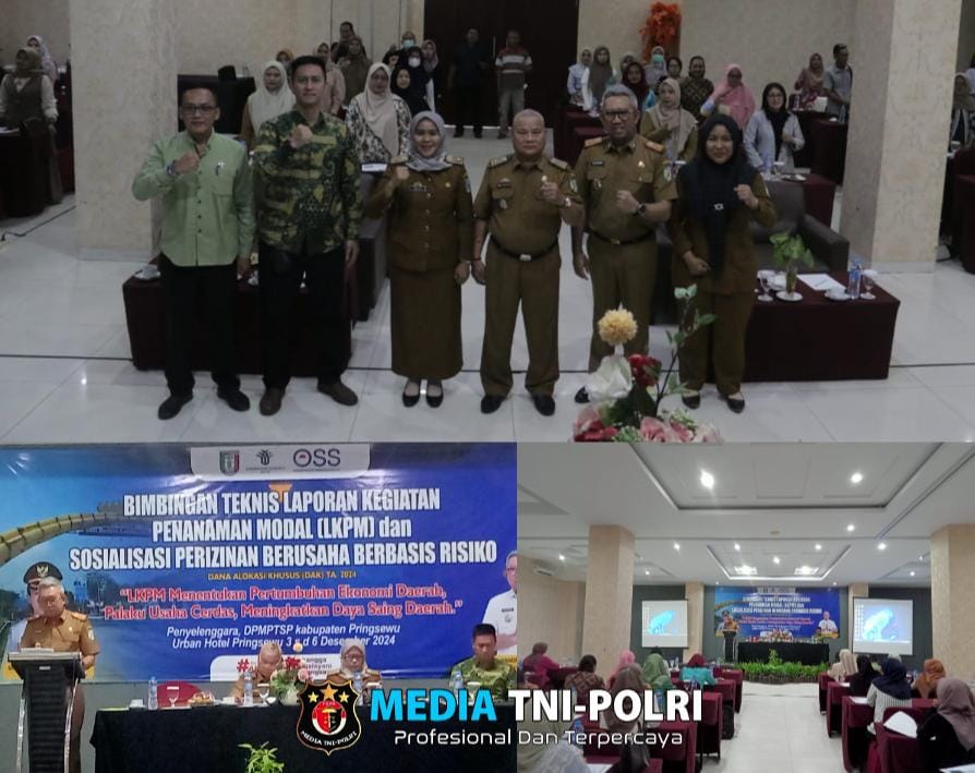 Dinas PM-PTSP Pringsewu Gelar Bimtek LKPM & Sosialisasi Perizinan Berusaha Berbasis Resiko