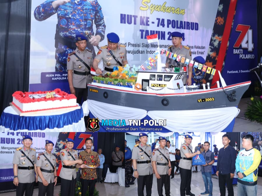 Polda Kalbar Laksanakan Syukuran HUT ke-74 Polairud Tahun 2024
