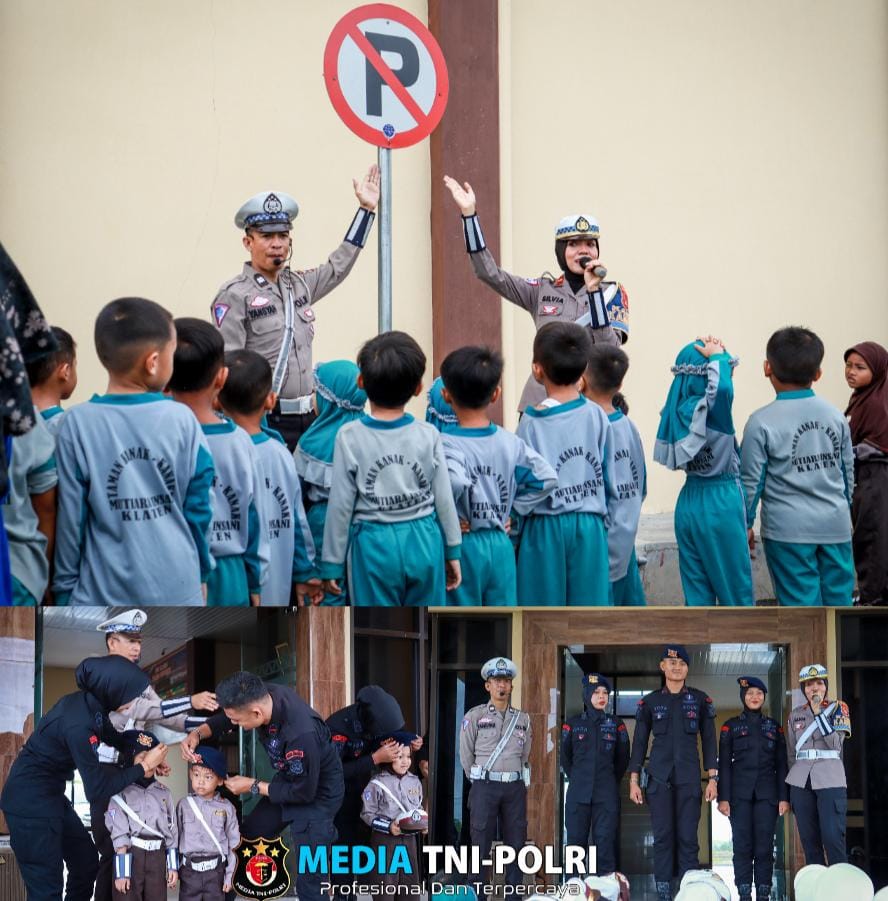 Polisi Tak Lagi Menakutkan Anak-anak TK Ceria Kunjungi Polres Pringsewu