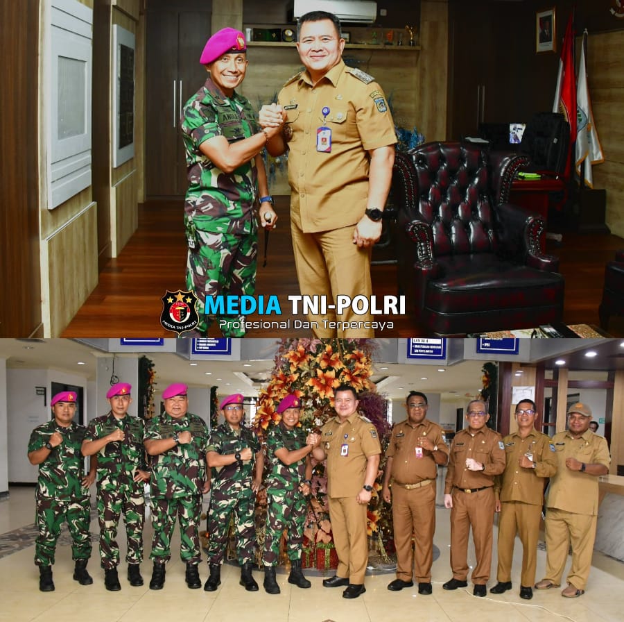 Tingkatkan Sinergitas, Komandan Pasmar 3 Laksanakan Courtesy Call Ke Pj Walikota Sorong