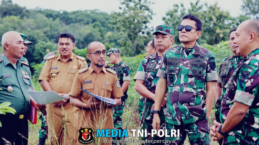 Danrem 043 Garuda Hitam Lampung Tinjau Calon Lokasi Kodim Pringsewu