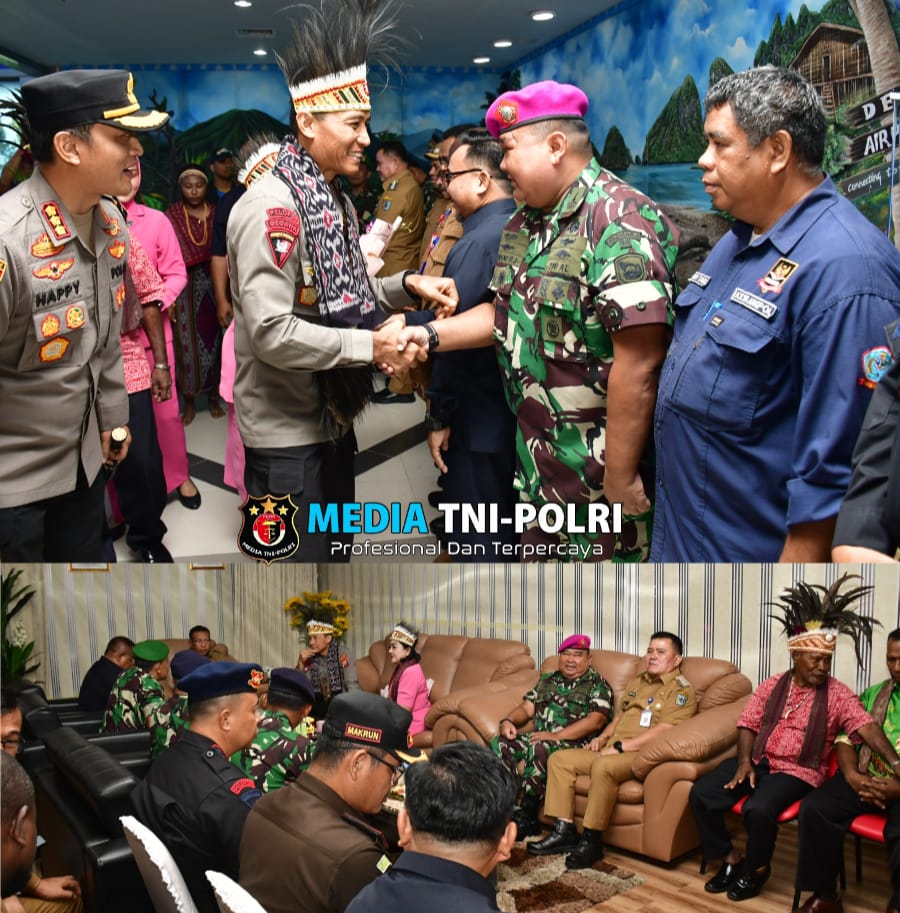 Asrena Danpasmar 3 Sambut Kedatangan Kapolda Papua Barat Daya Di Sorong
