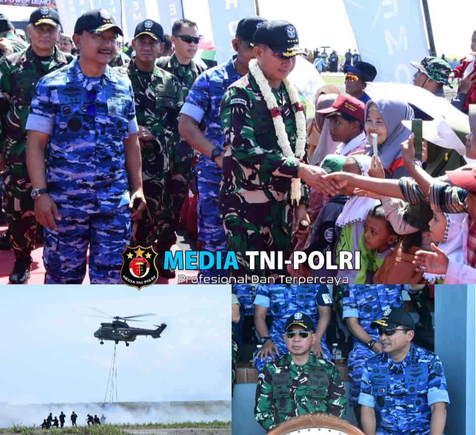 Panglima TNI Hadiri Fire Power Demo (FPD) Dalam Latihan Angkasa Yudha 2024