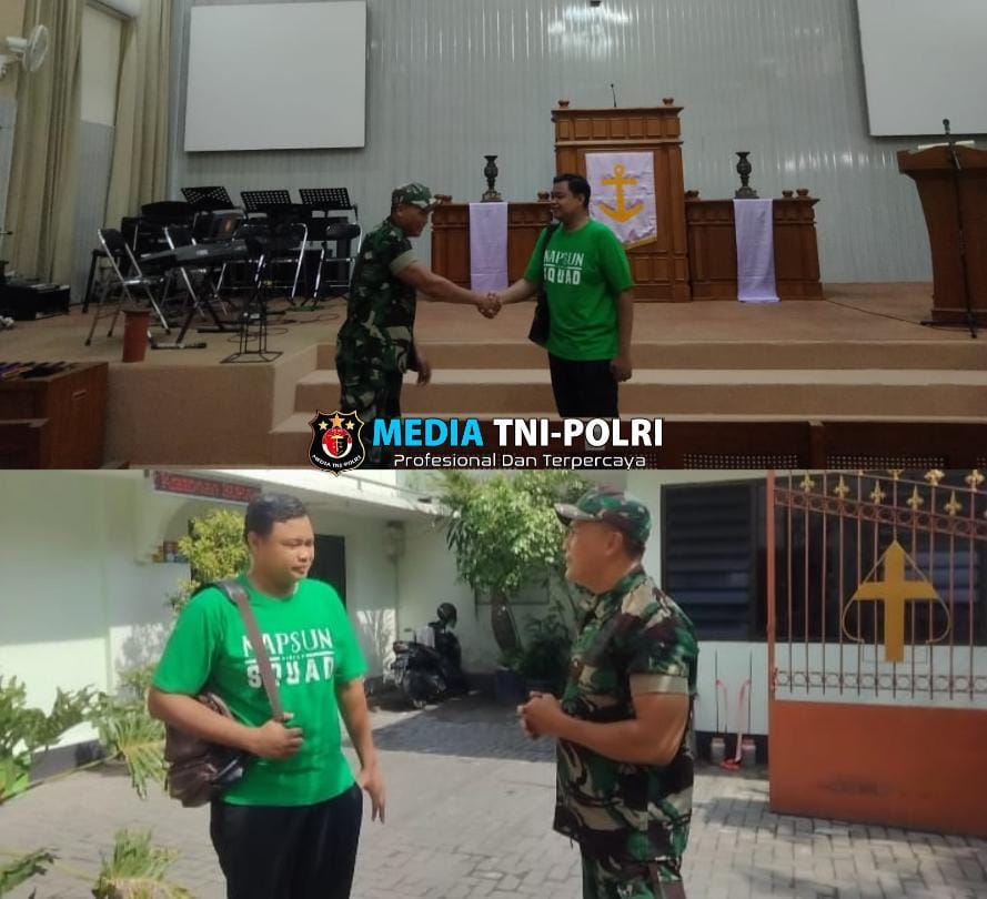 Jelang Nataru Bati Wanwil Koramil 03 / Serengan Sambangi Gereja Joding