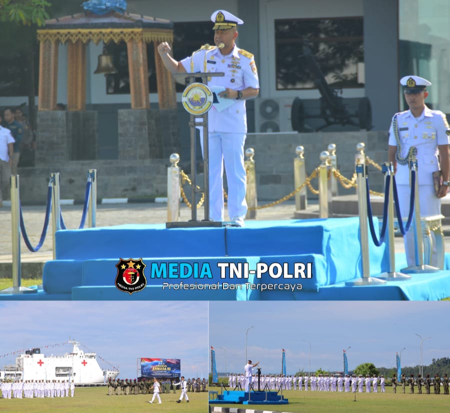 Peringatan Hari Armada RI 2024 di Koarmada III Hadirkan Unsur KRI dan Penghargaan Artileri