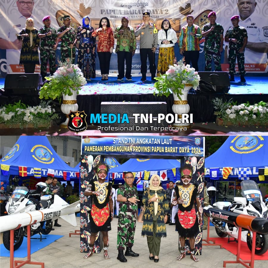 Semarak HUT Papua Barat Daya Ke-2, Wadan Pasmar 3 Hadiri Pembukaan Pameran Pembangunan di Kota Sorong