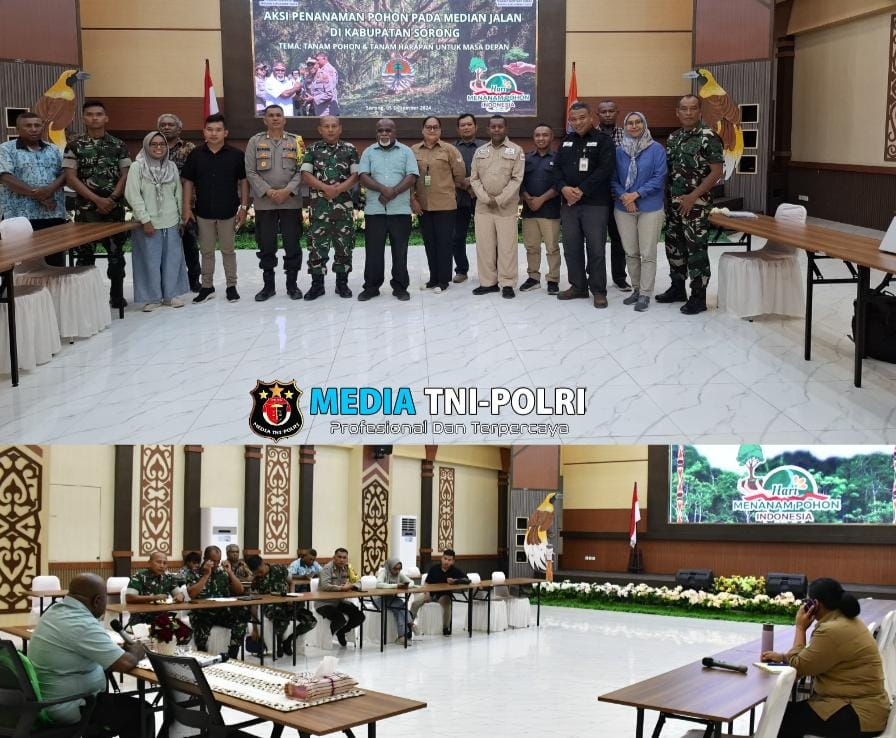 Pabandya Lidpur Sintel Pasmar 3 Ikuti Rapat Aksi Penanaman Pohon Di Wilayah Sorong