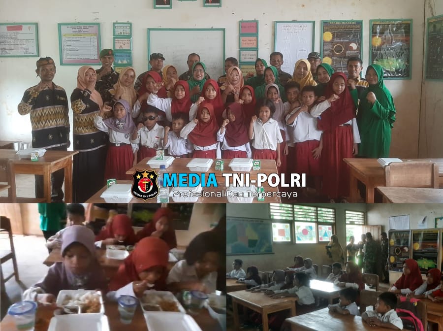 Kodim 1416/Muna Laksanakan Jumat Berkah Mendukung Program Kodam XIV/Hasanuddin Peduli Anak Sekolah
