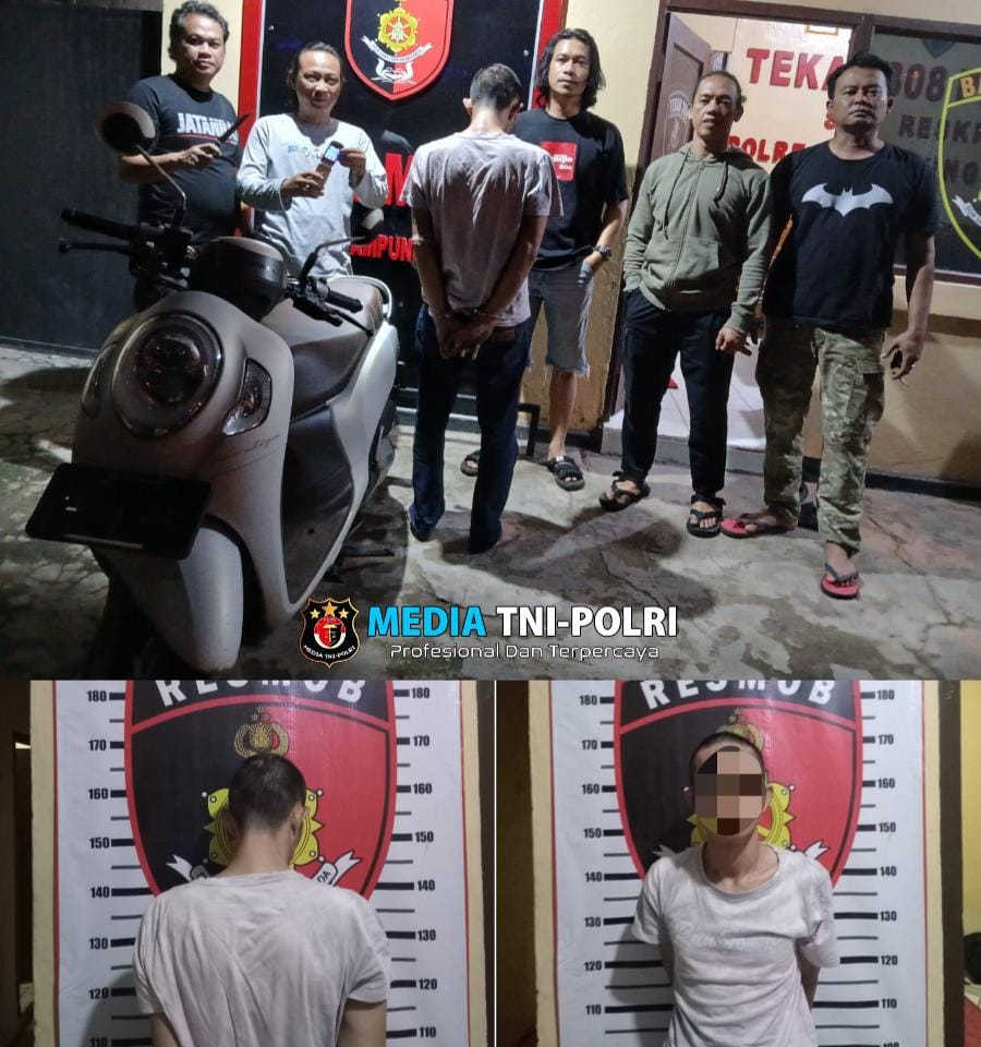 Spesialis Pencuri Sepeda Motor, Diringkus Tekan 308 Presisi Polres Lampung Utara