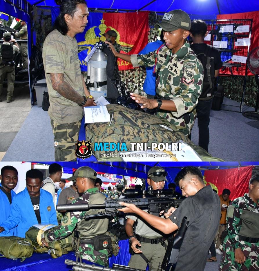 Stand TNI AL Pasmar 3, Meriahkan Pameran Pembangunan HUT Provinsi Papua Barat Daya Ke-2