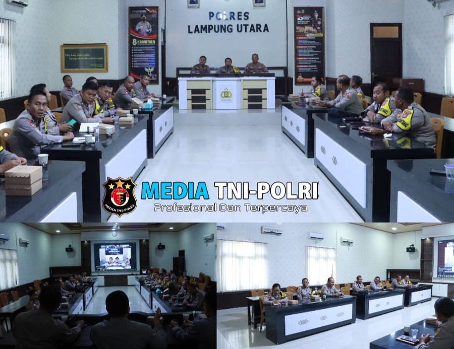 Personel Polres Lampung Utara Ikuti Pelatihan Polisi Penggerak Ketahanan Pangan Secara Daring