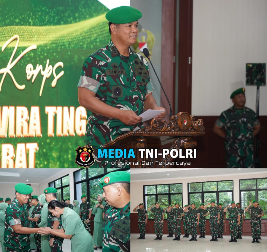 13 Perwira Tinggi TNI AD Naik Pangkat
