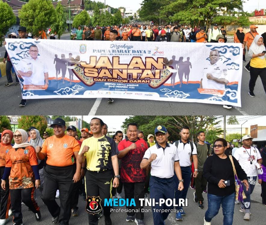 Peringati HUT Papua Barat Daya Ke-2, Pemprov Gelar Jalan Santai dan Donor Darah
