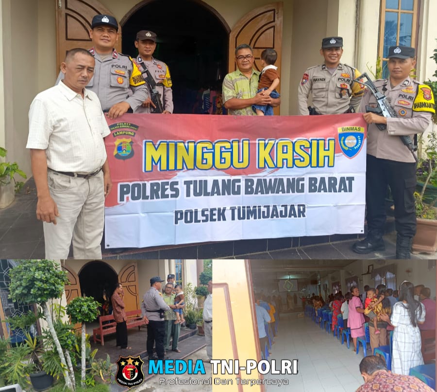 Polsek Tumijajar Laksanakan Pengamanan Ibadah Gereja Dan Minggu Kasih di Gereja Pantekost