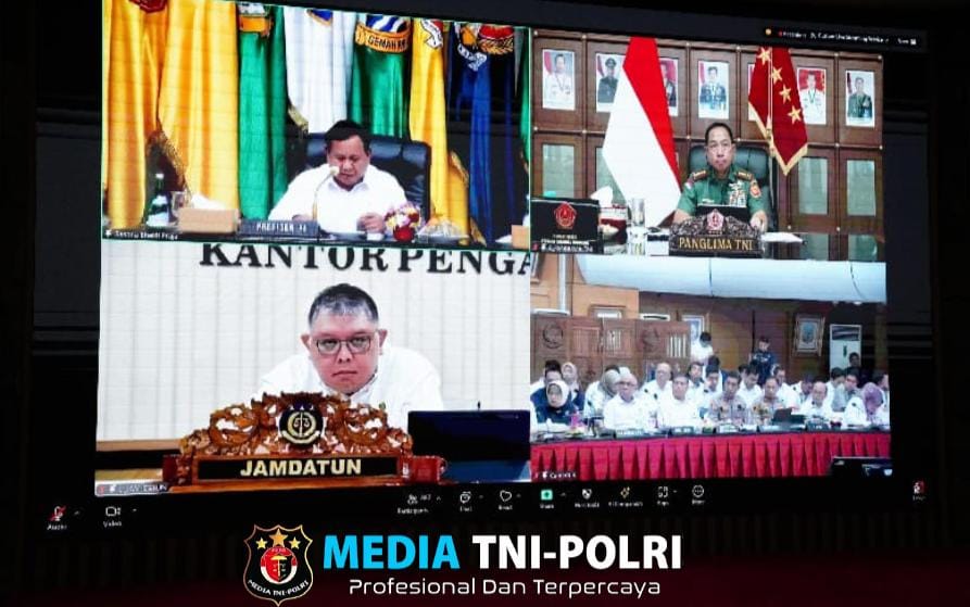 Panglima TNI Ikuti Rapat Virtual Bersama Presiden RI Bahas Pengendalian Inflasi dan Kebijakan Upah Minimum Tahun 2025