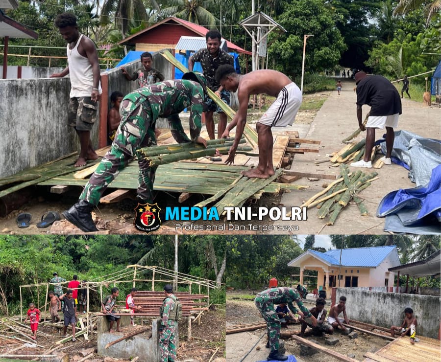 Bakti Sosial Bentuk Kepedulian Satgas Yonif 131/BRS Untuk Masyarakat Papua