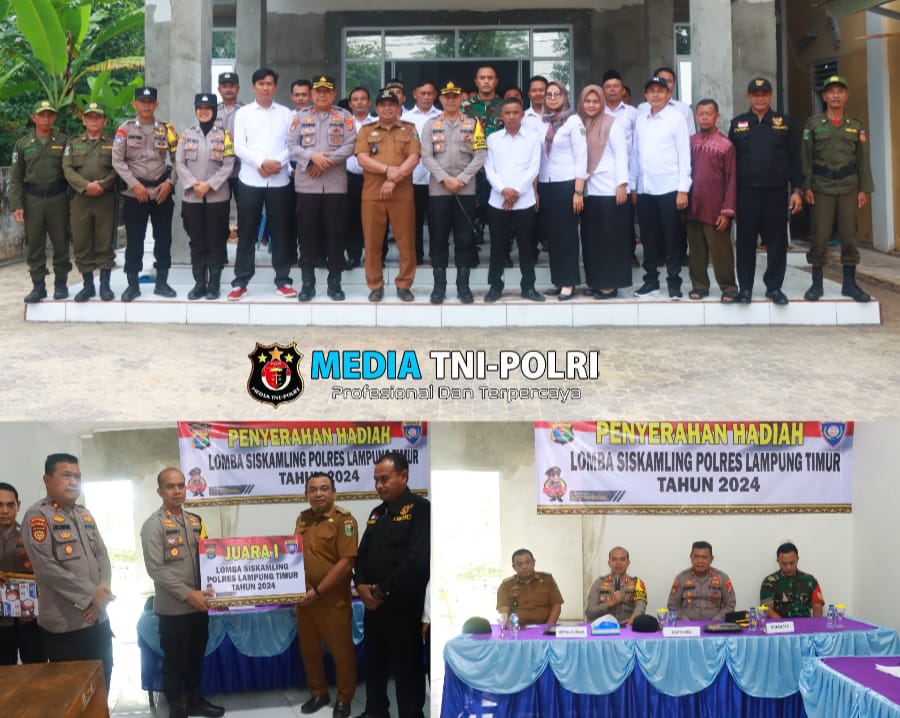 Tingkatkan Kesadaran Keamanan Lingkungan, Polres Lampung Timur Gelar Lomba Siskamling se-Kabupaten