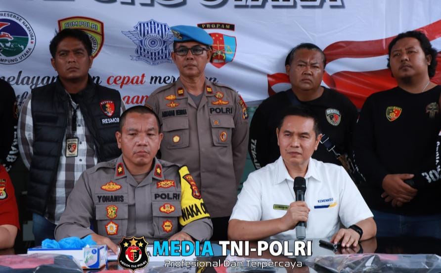 Berhasil Amankan Pelaku Pembakaran Gudang Kantornya, Kepala KPP Pratama Kotabumi Ucapan Terimakasih Kepada Polres Lampung Utara