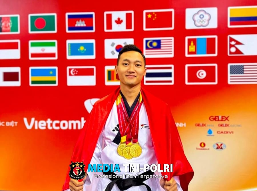 Polda Lampung Apresiasi dan Dukung Prestasi Bripda Rizky di Kejuaraan Taekwondo Internasional