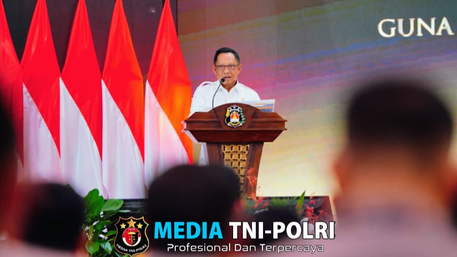 Mendagri Ajak Polri dan Pemda Sukseskan Agenda Nasional di Apel Kasatwil 2024