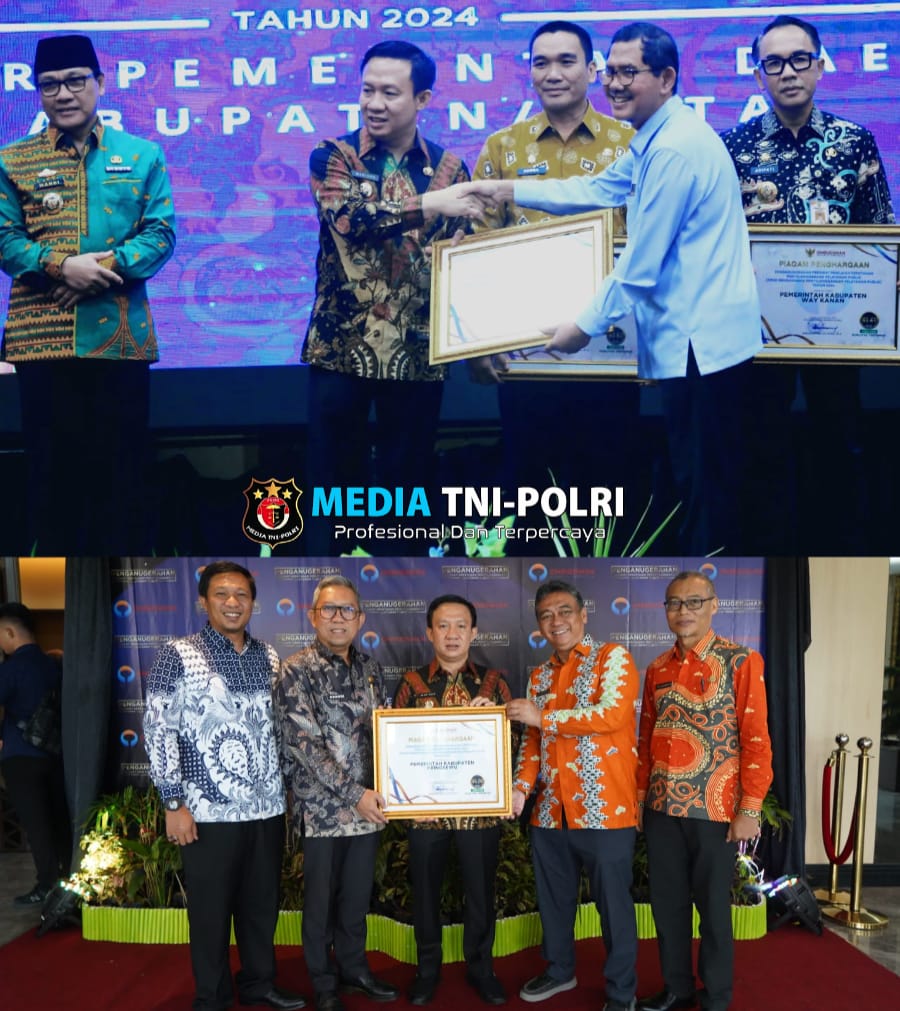 Kepatuhan Penyelenggaraan Pelayanan Publik Tertinggi, Pemkab Pringsewu Raih Penghargaan Dari Ombudsman RI