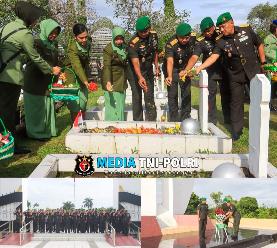 Pangdam XII/Tpr Pimpin Ziarah Rombongan Peringatan Hari Juang TNI AD