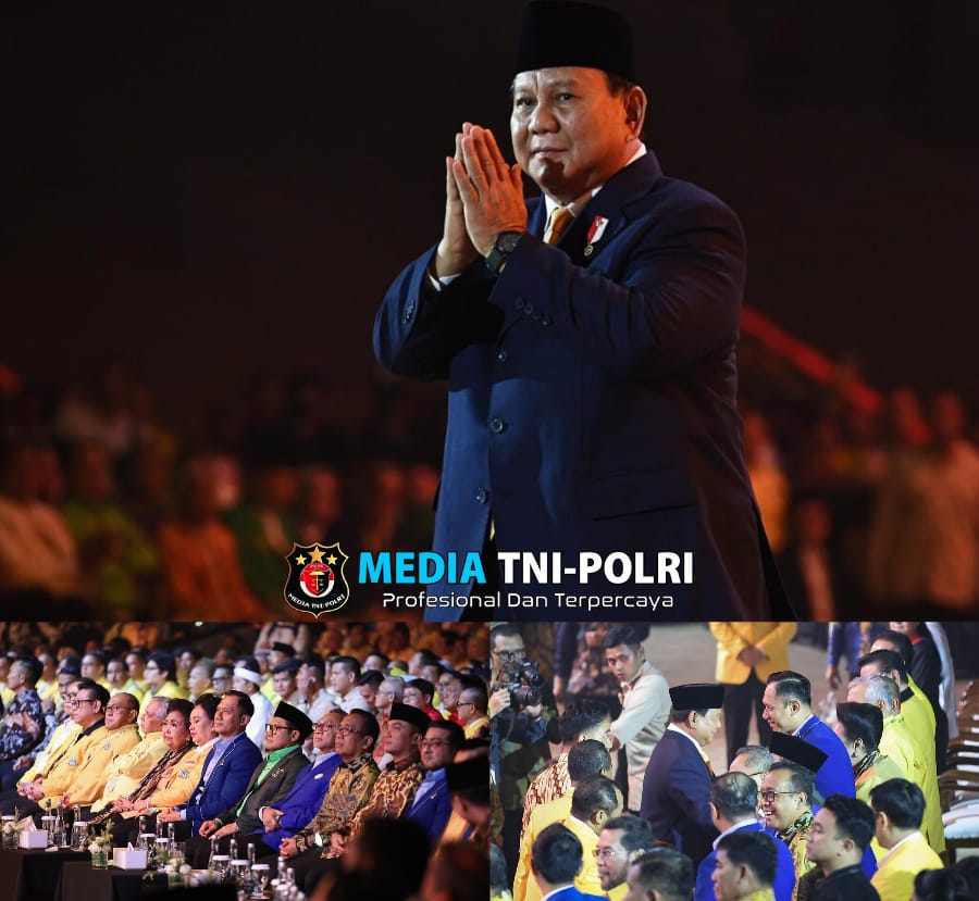 Presiden Prabowo Tekankan Pentingnya Kerukunan dan Persatuan di HUT Partai Golkar ke-60