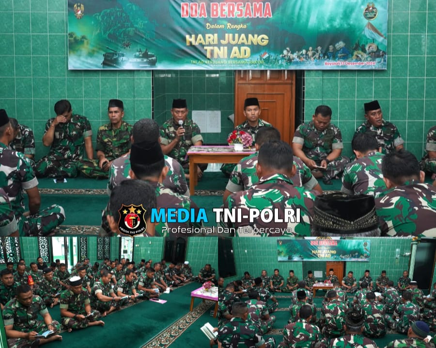 Peringati Hari Juang TNI AD , Kodim Boyolali Laksanakan Doa Bersama