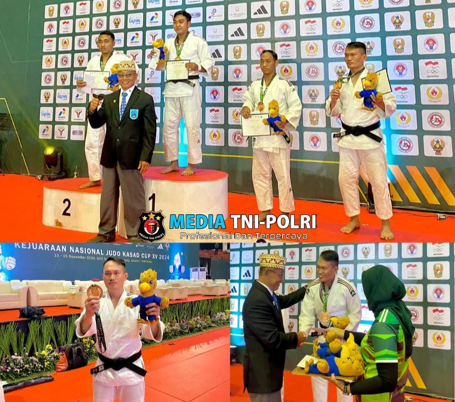 Iptu Bayu Z. Ogara, Personel Polres Lampung Tengah Berhasil Meraih Juara III Dalam Kejurnas Judo KASAD CUP XV 2024