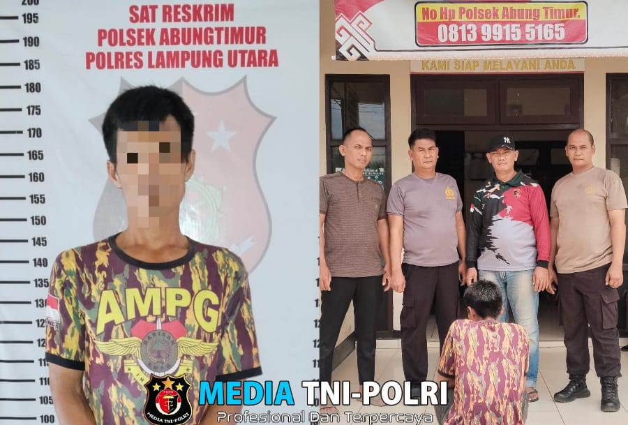 Bobol Rumah Warga Abung Timur, Pelaku Diamankan Polisi